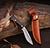 Faca Fulltang Nepal Cabo Madeira+bainha De Couro 17.5cm