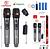 Kit 2 Microfones Sem Fio Recarregavel Com Longo Alcance