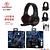 Fone de Ouvido LED com fio Gamer USB Hyper