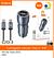 ￼Carregador Veicular 60w Turbo Porta Dupla + Cabo Tipo C iphone Super Rapido