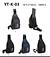 Eccflig Novos Homens Bolsas De Ombro Bolsa De Peito Multifuncional Crossbody Viagem Sling Bag BR