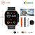 ￼2024 Novo Watch 10 Ultra 2 Series 9 Resposta Ao Gesto Smart Watch Carregador Sem Fio À Prova D'água com dois pulseiras