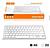 Teclado Bluetooth Branco Sem Fio Portátil Wireless - PC TABLET