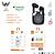 Fone de Ouvido Bluetooth TWS Estereo Sem Fio Para Smartphones