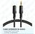Cabo Extensor Extensao auxilia P2 1 Macho e 1 Femea para fone mp3 som 1.5 Metros